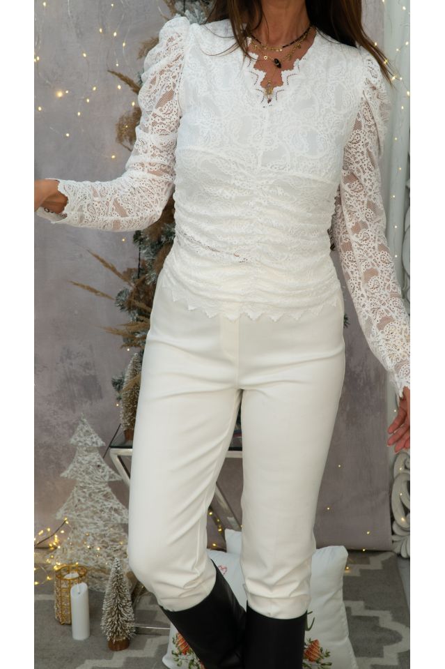 Spodnie Elegance białe