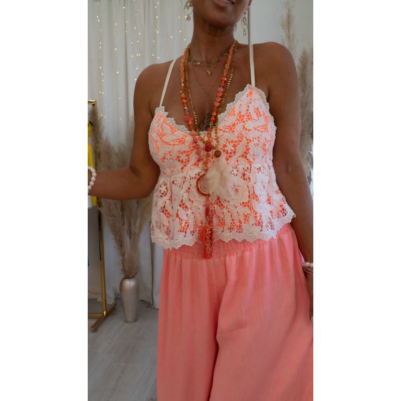 Top Noly - neon orange